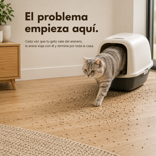 CatZen™ CleanStep | Alfombra Atrapa Arena para Gatos