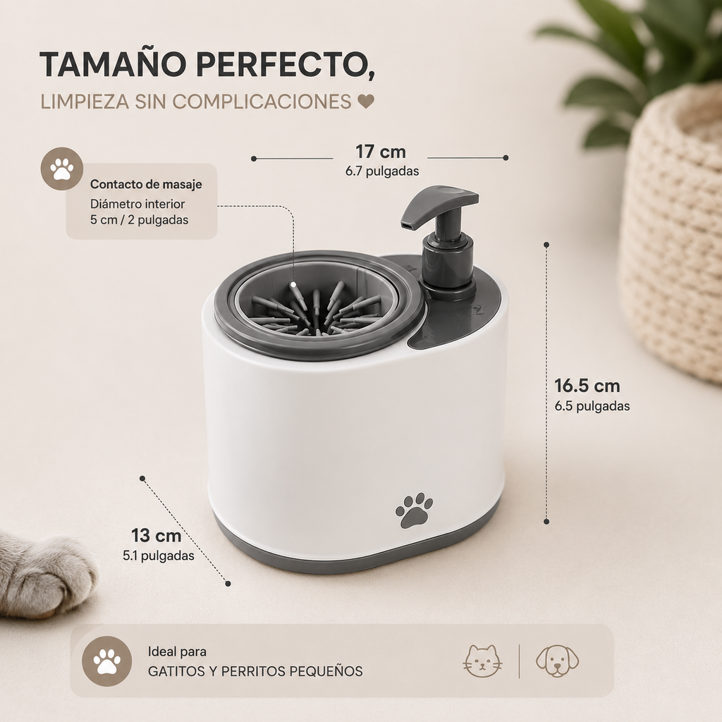 LimpiaPatas CatZen™ CleanPaws | Estación Limpiadora de Patas para Perros y Gatos
