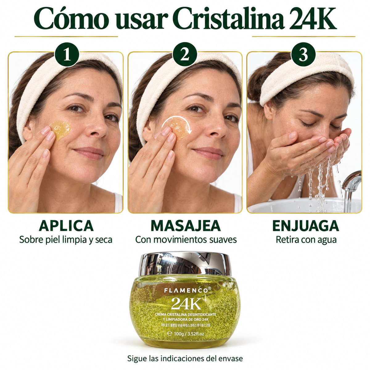 CREMA CRISTALINA DESINTOXICANTE 24K