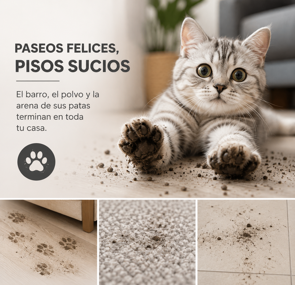 LimpiaPatas CatZen™ CleanPaws | Estación Limpiadora de Patas para Perros y Gatos